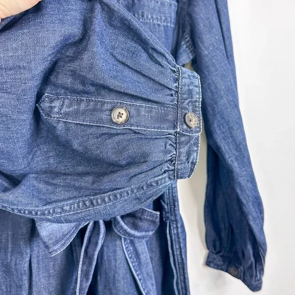 J. Crew Denim & Linen Jumpsuit